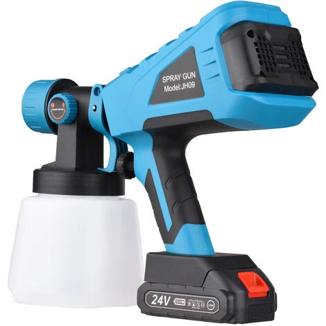 SUPERSELLER Pistolet à Peinture Pulvérisateur De Peinture Portable Sans Fil Avec Conteneur De 1000 Ml Buse De 2, 5 Mm Pulvérisation électrique Peinture Désinfection Pulvérisation Machine, Prise UE 2 SUPERSELLER Pistolet à Peinture Pulvérisateur De Peinture Portable Sans Fil Avec Conteneur De 1000 Ml Buse De 2, 5 Mm Pulvérisation électrique Peinture Désinfection Pulvérisation Machine, Prise UE – Image 2