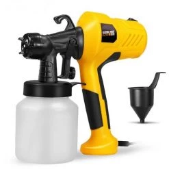 Cisea Pistolet à Peinture électrique, 500W, 110V, 220V, Haute Puissance, Aérographe Domestique Sans Air, Plage De Pulvérisation Réglable, Facile à Pulvériser