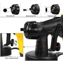 Cisea Pistolet à Peinture électrique, 500W, 110V, 220V, Haute Puissance, Aérographe Domestique Sans Air, Plage De Pulvérisation Réglable, Facile à Pulvériser -Pistolet à peinture Soldes 57963177 5