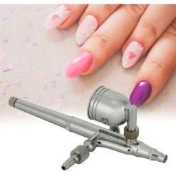 Ensoleillé Peinture à L'aérographe, 7cc Cuivre Airbrush Pen Dual Action Spray Pen Sprayer Set Pour Face Body Painting Art Décoration