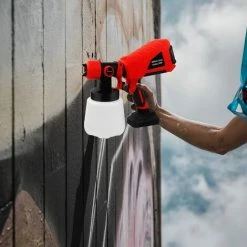 Cisea Pulvérisateur De Peinture électrique 600W Pour Clôturer Le Pistolet à Peinture Murale En Intérieur Pour Le Bois Et Le Métal, 3 Modes De Peinture à 3 Buses Et Un Conteneur De Pulvérisateurs De 1000 Ml -Pistolet à peinture Soldes 58082533 3