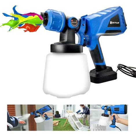 DAY PLUS Système De Pulvérisation De Peinture Pistolet à Peinture Murale 1000 Ml Pulvérisateur De Peinture Pulvérisateur De Peinture 550 W Pistolet à Peinture électrique Avec 3 Modèles De Pulvérisation, 1000 Ml/min Pistolet électrique HVLP Pour émaux De Peinture G 1 DAY PLUS Système De Pulvérisation De Peinture Pistolet à Peinture Murale 1000 Ml Pulvérisateur De Peinture Pulvérisateur De Peinture 550 W Pistolet à Peinture électrique Avec 3 Modèles De Pulvérisation, 1000 Ml/min Pistolet électrique HVLP Pour émaux De Peinture G