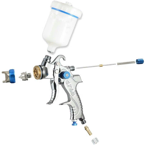 GRID COOL Système De Pulvérisation De Peinture Pistolet à Peinture Pistolet à Peinture Avec 3 Buses 1.4mm / 1.7mm / 2.0mm Bleu 4 GRID COOL Système De Pulvérisation De Peinture Pistolet à Peinture Pistolet à Peinture Avec 3 Buses 1.4mm / 1.7mm / 2.0mm Bleu – Image 4