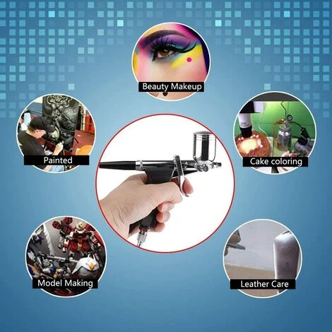 GRID COOL Kit Aérographe Multi-usage Pour Ensemble De Pulvérisateur De Peinture Avec Pistolet à Peinture Pour Pistolet à Peinture 5 GRID COOL Kit Aérographe Multi-usage Pour Ensemble De Pulvérisateur De Peinture Avec Pistolet à Peinture Pour Pistolet à Peinture – Image 5