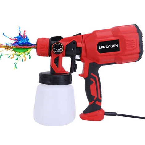 GRID COOL Pistolet à Peinture, 550W Pistolet De PeintureRécipient Détachable 800ML, Pour Clôtures, Meubles, Rampes Et Garages 1 GRID COOL Pistolet à Peinture, 550W Pistolet De PeintureRécipient Détachable 800ML, Pour Clôtures, Meubles, Rampes Et Garages