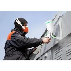 GRID COOL Professionnel Pistolet à Peinture Avec 3 Buses 1,4mm 1,7mm 2,0mm, Pistolet Pulvérisateur D'air à Alimentation Par Gravité -Pistolet à peinture Soldes 58348863 3