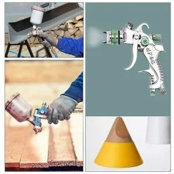 AOUGO Pistolet à Peinture Professionnel Haute Pression Kit De Pistolet à Air Comprimé Alimentation Par Gravité Pistolet à Peinture Pneumatique HVLP 600CC 1.4MM/1.7MM/2.0MM 3 Buses De Taille 9 AOUGO Pistolet à Peinture Professionnel Haute Pression Kit De Pistolet à Air Comprimé Alimentation Par Gravité Pistolet à Peinture Pneumatique HVLP 600CC 1.4MM/1.7MM/2.0MM 3 Buses De Taille -Pistolet à peinture Soldes 58693271 5