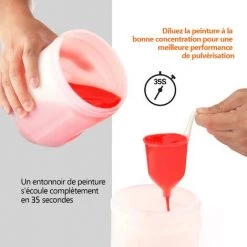 TODOT Pistolet à Peinture Électrique HVLP, Débit Maximum De 800ml/min, 3 Modes De Peinture Et 4 Buses(Φ1.0/2.0/2.5/3.0mm) , Pour Clôtures, Meubles, Rampes Etc. - SGP15AC -Pistolet à peinture Soldes 58757983 5