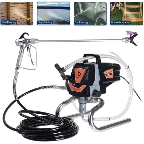 JMAX 1100W 6000psi Pulvérisateur De Peinture électrique Sans Air 1.5 L/ Min Haute Pression Machine à Pistolet De Pulvérisation Mural 2 JMAX 1100W 6000psi Pulvérisateur De Peinture électrique Sans Air 1.5 L/ Min Haute Pression Machine à Pistolet De Pulvérisation Mural – Image 2
