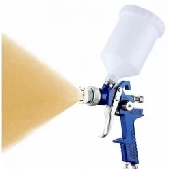 AIDUCHO Professionnel Pistolet à Peinture, Haute Pression Kit Pistolet à Pulvérisation D'Air, Pistolet A Peinture Pneumatique à Alimentation Par Gravité HVLP 600CC, 1.7MM/2.0MM 2 Taille Buses -Pistolet à peinture Soldes 59790802 3