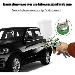 HAPPYSHOPPING Pistolet De Peinture Environnementale Pot Supérieur Pistolet De Peinture Automobile De Type HVLP Buse De Calibre 1,4mm 1,7mm 2,0mm 8 HAPPYSHOPPING Pistolet De Peinture Environnementale Pot Supérieur Pistolet De Peinture Automobile De Type HVLP Buse De Calibre 1,4mm 1,7mm 2,0mm -Pistolet à peinture Soldes 59852018 4