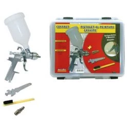 MECAFER Pistolet A Peinture Gravité Pneumatique
