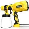 DKSFJKL Pistolet à Peinture,  500W Pistolet à Peinture Électrique, Pulvérisateur Peinture Avec Débit Réglable à 450ml/min Avec Conteneur Démontable De 800ml 3 Modèles De Pulvérisation Nettoyage Facile