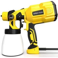 DKSFJKL Pistolet à Peinture, 500W Pistolet à Peinture Électrique, Pulvérisateur Peinture Avec Débit Réglable à 450ml/min Avec Conteneur Démontable De 800ml 3 Modèles De Pulvérisation Nettoyage Facile
