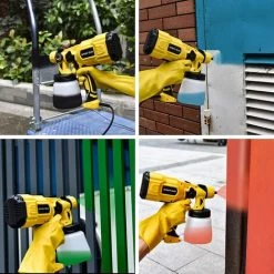 DKSFJKL Pistolet à Peinture, 500W Pistolet à Peinture Électrique, Pulvérisateur Peinture Avec Débit Réglable à 450ml/min Avec Conteneur Démontable De 800ml 3 Modèles De Pulvérisation Nettoyage Facile 9 DKSFJKL Pistolet à Peinture, 500W Pistolet à Peinture Électrique, Pulvérisateur Peinture Avec Débit Réglable à 450ml/min Avec Conteneur Démontable De 800ml 3 Modèles De Pulvérisation Nettoyage Facile -Pistolet à peinture Soldes 60288609 5