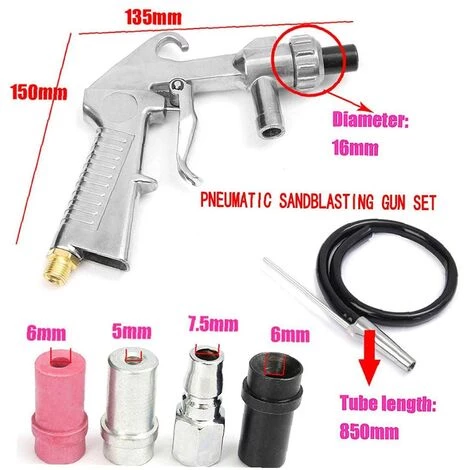CHANCEY Outil Sablage Kit De Haute Qualité De L'air Siphon Outils Flux Souffle Pneumatique Sableuse Avec 4 Buses Céramiques Pour Abrasif Sable Blaster Blasting,SEMAket 5 CHANCEY Outil Sablage Kit De Haute Qualité De L'air Siphon Outils Flux Souffle Pneumatique Sableuse Avec 4 Buses Céramiques Pour Abrasif Sable Blaster Blasting,SEMAket – Image 5