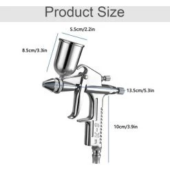 MACARON Pistolet à Peinture Pistolet Pulvérisateur De Peinture K3 - Pistolet Pneumatique - Pulvérisateur De Peinture Fin - Outil De Pulvérisation De 0,5 Mm - Buse 125 Cc Pour Les Besoins Industriels LO-Ron -Pistolet à peinture Soldes 60609718 3