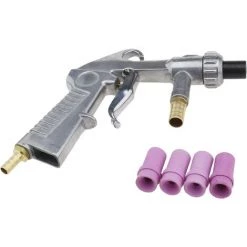 OUSUDELA 8 En 1 Sableuse à Air Soufflage De Sable Pistolet à Air Comprimé Sableuses 4.5mm / 5mm / 6mm / 7mm Embouts De Buse En Céramique Kit