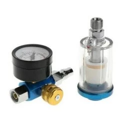 TOPHOMER Régulateur De Pression D'air Pour Pistolet à Peinture 1/4, Régulateur De Filtre à Air Comprimé, Séparateur D'humidité, Régulateur De Pression D'air Huile Et Eau -Pistolet à peinture Soldes 60936221 5