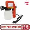 TOPHOMER Électrique Pistolet Peinture Pulvérisation De Peinture Gravité Pistolet 600ml