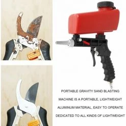 MONLY Pistolet De Sablage Pneumatique à Air Portable 90psi, Machine De Sablage à Main Légère En Aluminium, Outil Réglable Par Gravité 9 MONLY Pistolet De Sablage Pneumatique à Air Portable 90psi, Machine De Sablage à Main Légère En Aluminium, Outil Réglable Par Gravité -Pistolet à peinture Soldes 60986866 5