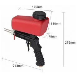 GETLITOOL Pistolet De Sablage Pneumatique-Sableuse à Air Comprimé Gravité Sand Blaster FR -Pistolet à peinture Soldes 61048341 4