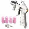 QERSTA Pistolet De Sablage à Air, Siphon à Air, Outil Abrasif, Buses En Céramique, Kit De Pointes, Outils électriques, Pulvérisateur