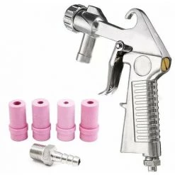 QERSTA Pistolet De Sablage à Air, Siphon à Air, Outil Abrasif, Buses En Céramique, Kit De Pointes, Outils électriques, Pulvérisateur