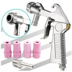 QERSTA Pistolet De Sablage à Air, Siphon à Air, Outil Abrasif, Buses En Céramique, Kit De Pointes, Outils électriques, Pulvérisateur -Pistolet à peinture Soldes 61062584 5