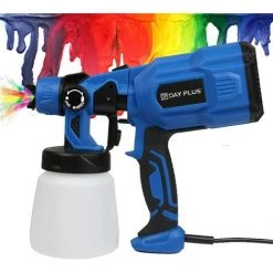 DAY PLUS Pistolet à Peinture électrique 550 W Avec 3 Modes De Pulvérisation, Flux D'air Réglable Et Contrôle De La Couleur - 800 Ml