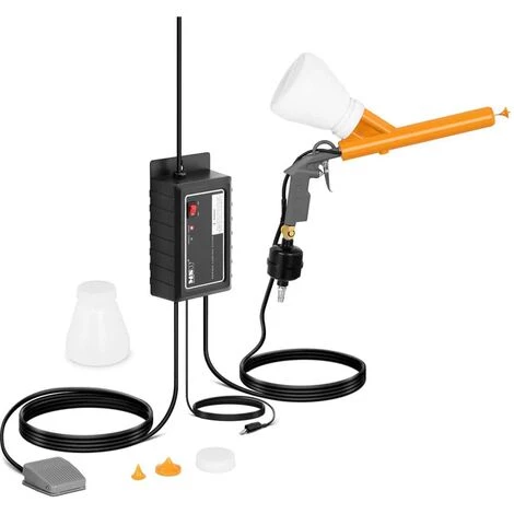 MSW Station De Peinture En Poudre Pulvérisateur À Peinture 2,07 Bar 2 X 450 Ml - Noir 1 MSW Station De Peinture En Poudre Pulvérisateur À Peinture 2,07 Bar 2 X 450 Ml - Noir