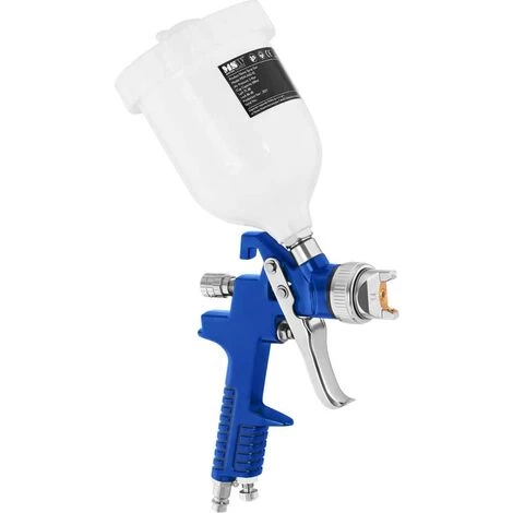 MSW Pistolet À Peinture Vernis Air Comprimé Professionnel Basse Pression 3 - 4 Bars - INOX 1 MSW Pistolet À Peinture Vernis Air Comprimé Professionnel Basse Pression 3 - 4 Bars - INOX