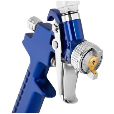 MSW Pistolet À Peinture Vernis Air Comprimé Professionnel Basse Pression 3 Bars - Blanc 2 MSW Pistolet À Peinture Vernis Air Comprimé Professionnel Basse Pression 3 Bars - Blanc – Image 2