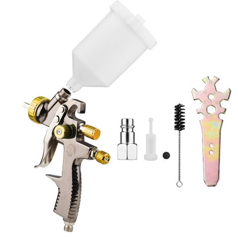 SUPERSELLER Kit De Pistolet De Pulvérisation D'air 600 Cc Tasse De Fluide Alimentation Par Gravité Pulvérisateur De Peinture à Air Mini Pistolet De Pulvérisation De Peinture à 360 Degrés Pour La Réparation De Voiture Meubles Surface Peinture Murale Modèles De Bricola 2 SUPERSELLER Kit De Pistolet De Pulvérisation D'air 600 Cc Tasse De Fluide Alimentation Par Gravité Pulvérisateur De Peinture à Air Mini Pistolet De Pulvérisation De Peinture à 360 Degrés Pour La Réparation De Voiture Meubles Surface Peinture Murale Modèles De Bricola – Image 2