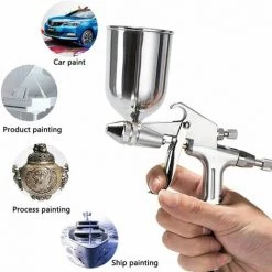 JOORRT Pistolet à Peinture - Pistolet Pulvérisateur De Peinture K3 - Pistolet Pneumatique - Pulvérisateur De Peinture Fin - Outil De Pulvérisation De 0,5 Mm - Buse 125 Cc Pour Les Besoins Industriels 7 JOORRT Pistolet à Peinture - Pistolet Pulvérisateur De Peinture K3 - Pistolet Pneumatique - Pulvérisateur De Peinture Fin - Outil De Pulvérisation De 0,5 Mm - Buse 125 Cc Pour Les Besoins Industriels -Pistolet à peinture Soldes 63515168 3