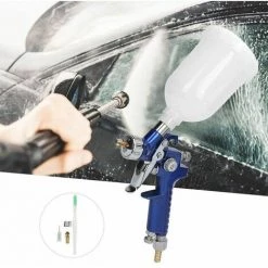 JOORRT 2 X Pistolet Pulvérisateur 0,8 Mm + 2pcs *600ml Système De Pulvérisation De Peinture Pistolet De Pulvérisation Pistolet à Air Comprimé -Pistolet à peinture Soldes 63527483 4