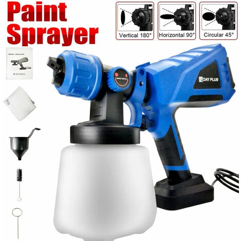 DAY PLUS 2022 NOUVEAU Pistolet Pulvérisateur électrique 550 W Avancé Pulvérisateur De Peinture Portable Avec 3 Modèles De Pulvérisation Et 1000 Ml/min Pulvérisateur De Peinture 1000 Ml Réservoir Amovible Bouton De Valve Réglable Pulvérisateur De Peinture De Clôtur 1 DAY PLUS 2022 NOUVEAU Pistolet Pulvérisateur électrique 550 W Avancé Pulvérisateur De Peinture Portable Avec 3 Modèles De Pulvérisation Et 1000 Ml/min Pulvérisateur De Peinture 1000 Ml Réservoir Amovible Bouton De Valve Réglable Pulvérisateur De Peinture De Clôtur