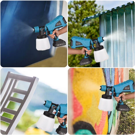 LIFCAUSAL Pulvérisateur De Peinture Portable Sans Fil Avec Conteneur De 1000 Ml Buse De 2,5 Mm Pulvérisation électrique Peinture Désinfection Pulvérisation Machine 4 LIFCAUSAL Pulvérisateur De Peinture Portable Sans Fil Avec Conteneur De 1000 Ml Buse De 2,5 Mm Pulvérisation électrique Peinture Désinfection Pulvérisation Machine – Image 4