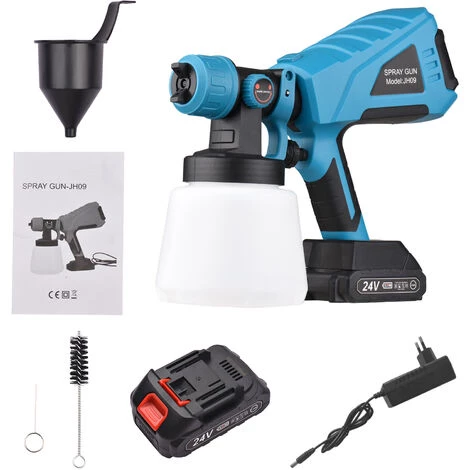 LIFCAUSAL Pulvérisateur De Peinture Portable Sans Fil Avec Conteneur De 1000 Ml Buse De 2,5 Mm Pulvérisation électrique Peinture Désinfection Pulvérisation Machine 5 LIFCAUSAL Pulvérisateur De Peinture Portable Sans Fil Avec Conteneur De 1000 Ml Buse De 2,5 Mm Pulvérisation électrique Peinture Désinfection Pulvérisation Machine – Image 5