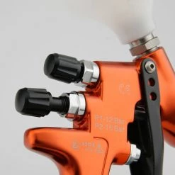 DECKON Pistolet Apeinture TE Voiture Top Pistolet HVLP 4S Boutique Outil De Peinture En Aerosol Haut De Gamme Dedie Calibre 1.3mm Orange -Pistolet à peinture Soldes 63951479 3