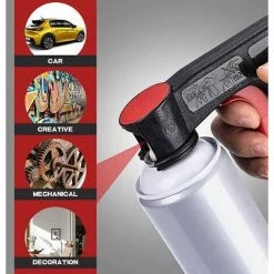 AOUGO Poignée Pistolet Standard Pour Aérosols, Porte-boîtes De Laque, Porte-boîtes De Laque, Aérosol, Pistolets, Poignée Pistolet, Déclencheurs En Plastique, Poignée De Peinture Portable -Pistolet à peinture Soldes 63967202 5