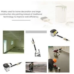 PREMIER Ciment Mortier Pistolet À Pulvérisation Trémie Pistolet, 4 Jet Hopper Plâtre Béton Ciment Pulvérisateur Stuck Pulvérisateur, Pour DIY Murs Et Plafonds -Pistolet à peinture Soldes 64116567 4