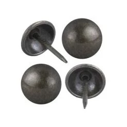 MEZHENG 500 Pièces, Tête Ronde Decotacks 11 Mm, Clous D'ameublement En Laiton Antique Foncé DX0511ABT500