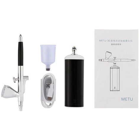 BENOBBY KIDS Aerographe, Double Action Pistolet Aerographe Haute Précision Mini Compresseur Pression Réglable Pour Modélisme, Maquillage, Tatouage, Gâteau, Nail Art Et Artisanat (noir) (noir1) 3 BENOBBY KIDS Aerographe, Double Action Pistolet Aerographe Haute Précision Mini Compresseur Pression Réglable Pour Modélisme, Maquillage, Tatouage, Gâteau, Nail Art Et Artisanat (noir) (noir1) – Image 3