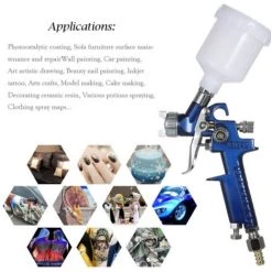 Fei Yu De Pulverisation A Atomisation Elevee De Protection De L'environnement H-2000, Pistolet De Reparation De Manteau En Cuir De Meubles Automatiques, Buse De 0.8 MM - Buse De 0.8 MM -Pistolet à peinture Soldes 64471782 3
