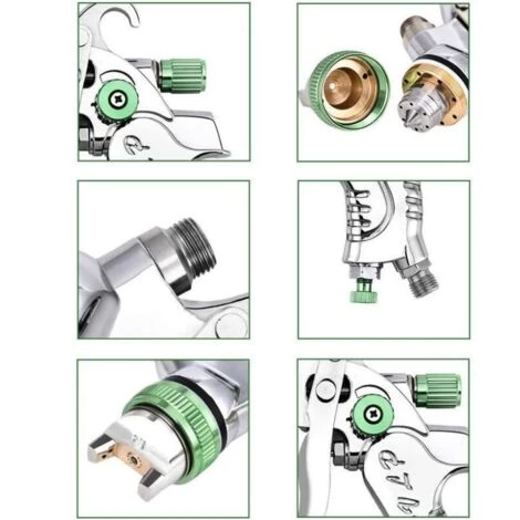 Fei Yu Professionnel Pistolet à Peinture Haute Pression Kit Pistolet à Pulvérisation D'Air Pistolet A Peinture Pneumatique à Alimentation Par Gravité HVLP 600CC 1.4MM/1.7MM/2.0MM 3 Taille Buses 3 Fei Yu Professionnel Pistolet à Peinture Haute Pression Kit Pistolet à Pulvérisation D'Air Pistolet A Peinture Pneumatique à Alimentation Par Gravité HVLP 600CC 1.4MM/1.7MM/2.0MM 3 Taille Buses – Image 3