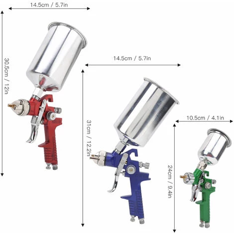 ONEVAN Ensemble De Pistolets Pulvérisateurs Kit D'entretien De Pulvérisateur De Peinture Pour Divers Projets De Peinture Fournitures Industrielles 2 ONEVAN Ensemble De Pistolets Pulvérisateurs Kit D'entretien De Pulvérisateur De Peinture Pour Divers Projets De Peinture Fournitures Industrielles – Image 2