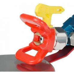 LIFCAUSAL Pulvérisateur De Peinture Sans Air De 7/8 Pouces Accessoire D'outil De Guide De Pulvérisation De Déflecteur Anti-éclaboussures + Buse De Pulvérisation Sans Air 517 -Pistolet à peinture Soldes 64556584 5