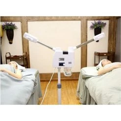 GOJOY Vaporisateur Pour Sauna Facial - Double Tube - Pulvérisateur Froid Et Chaud - Rotation à 360 ° - Hauteur Réglable -Pistolet à peinture Soldes 64837962 3