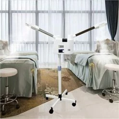 GOJOY Vaporisateur Pour Sauna Facial - Double Tube - Pulvérisateur Froid Et Chaud - Rotation à 360 ° - Hauteur Réglable -Pistolet à peinture Soldes 64837962 4